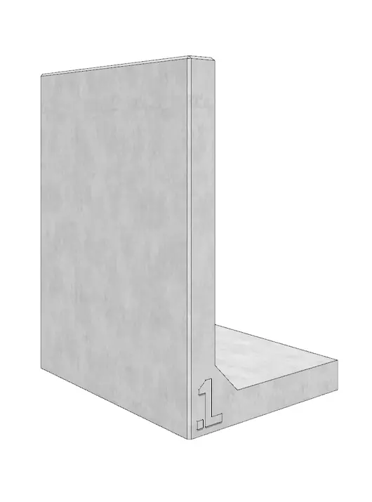 murek oporowy wysokości 130cm | www.muryoporowe.pl